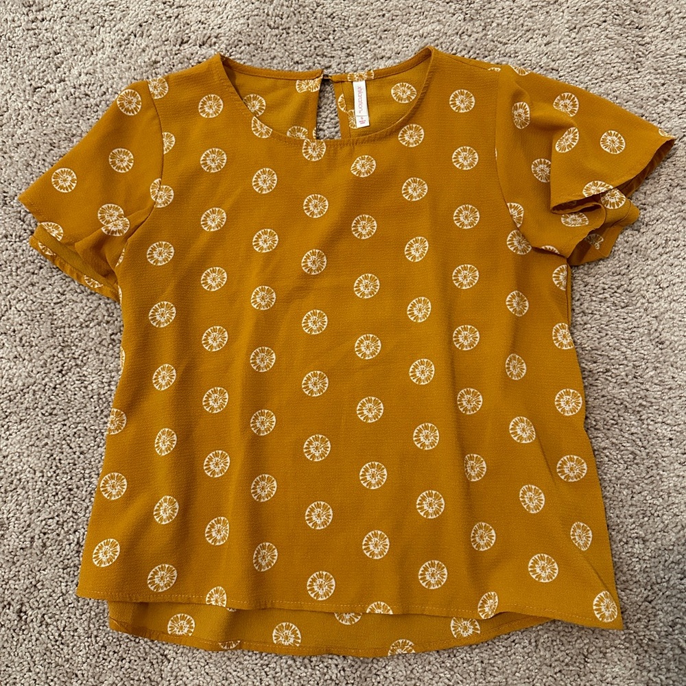 Mustard blouse